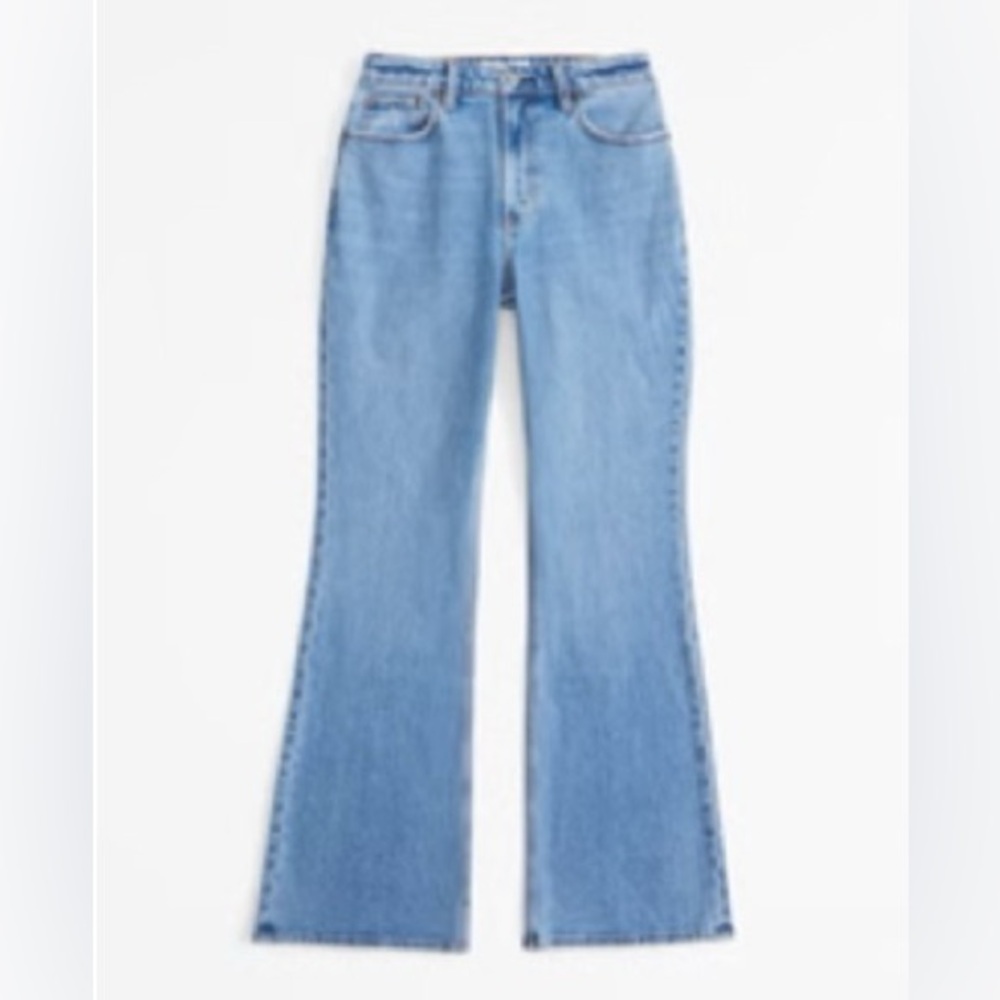 Abercrombie Curve Love High Rise Vintage Flare Jeans | Medium Wash